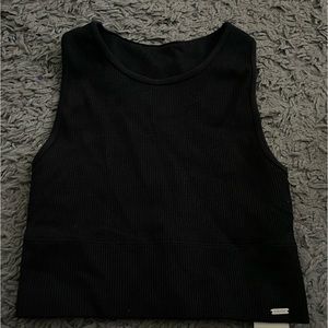 Black hollister seamless top